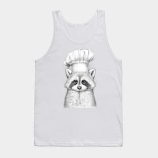 Raccoon cook Tank Top